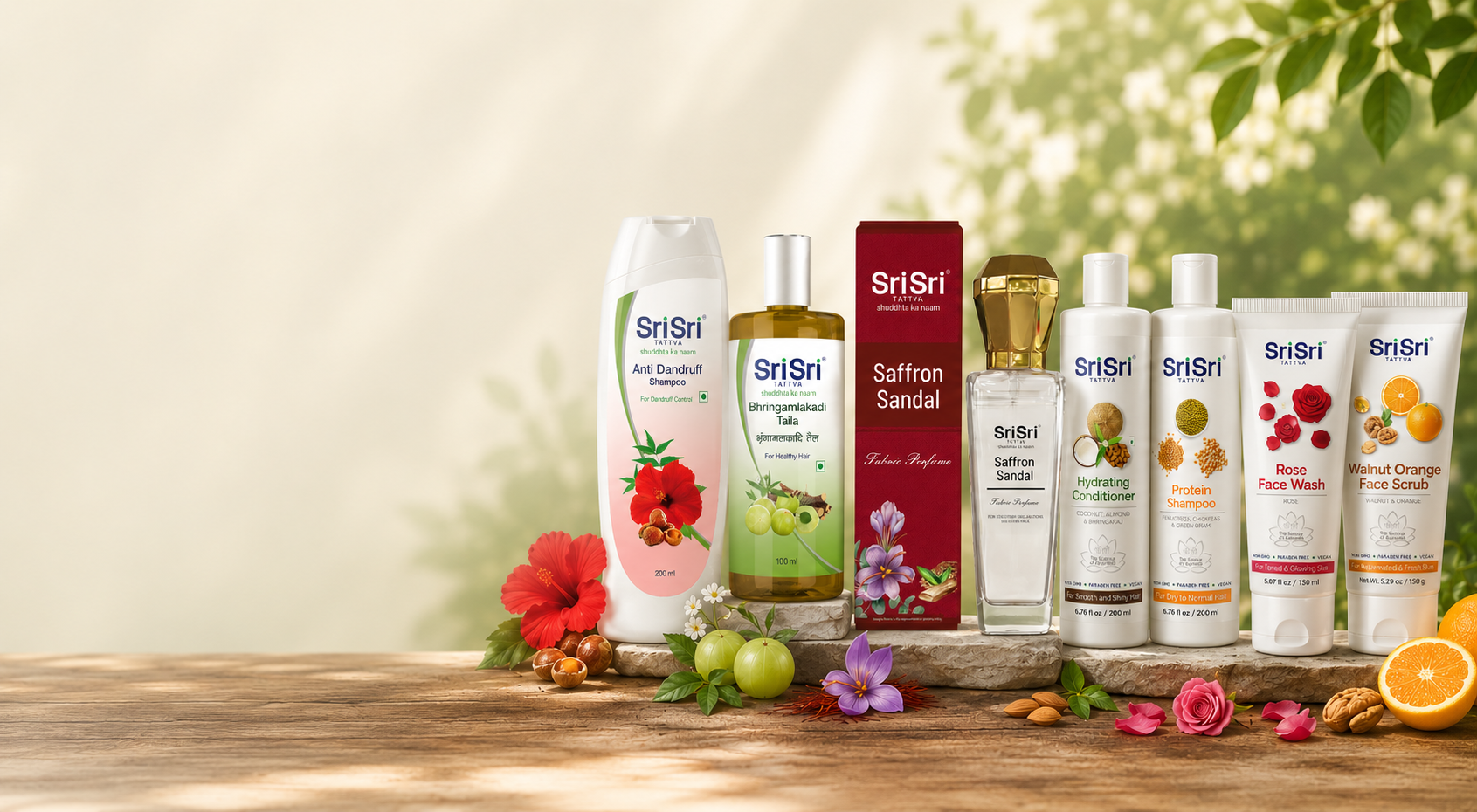 Ayurvedic personal care essentials for hair, skin, and body